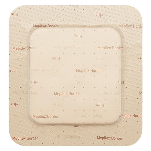 Molnlycke Healthcare Mepilex Border Flex Fm Wound Wound Dressing 4x4 5 Layer Strl Sqr Sft Adhs Tn Abs, 10 BX/CA - MOL 595300