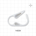 Pinch Clamp, Ratchet-Style, White - Fits 1/2 inch - 5/8 inch OD Tubing (0.5 inch - 0.625 inch, 12.7 mm - 15.9 mm) - 14034