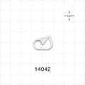 Pinch Clamp, White - Fits 0.16 inch OD Tubing (4.06 mm) - 14042