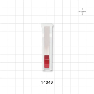 Roller Clamp, White Body, Red Wheel; Assembled - Fits 0.177 inch OD Tubing (4.5 mm) - 14046