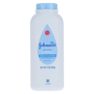 Johnson & Johnson Consumer Johnson's Baby Powder Cornstarch/Aloe/Vitamin E Paraben Free White Disposable Unisex 9oz/Bottle, 48 BT/CA - 00381371178674