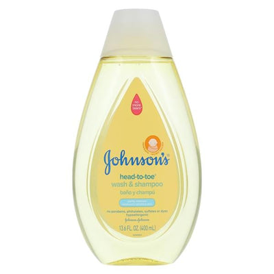 Johnson & Johnson Consumer Johnson's Baby Shampoo/Wash No Mr Trs/Hd-2-Toe Disposable Unsx Hyplrgnc 13.6ozBt, 24 BT/CA - 111966500