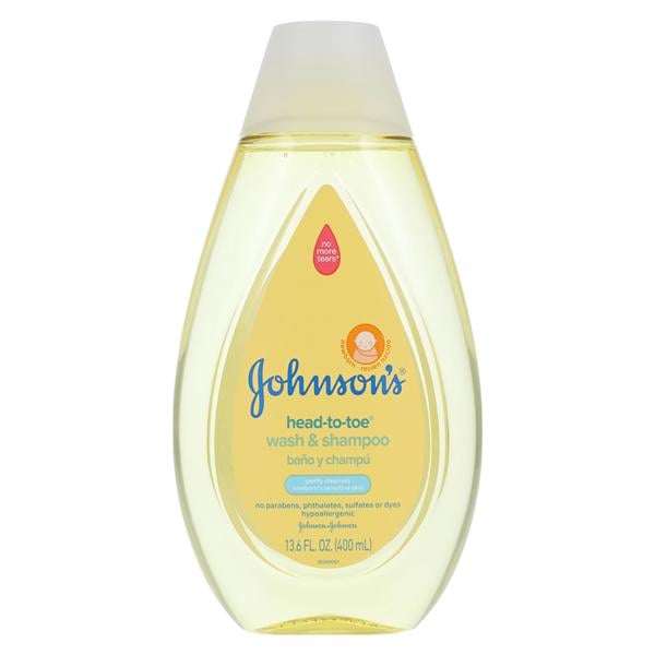 Johnson & Johnson Consumer Johnson's Baby Shampoo/Wash No Mr Trs/Hd-2-Toe Disposable Unsx Hyplrgnc 13.6ozBt, 24 BT/CA - 111966500