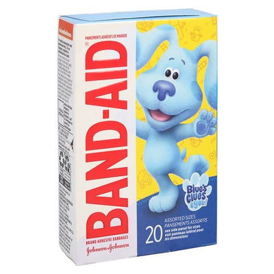 J&J Dental -Adhesive Bandage Fabric Assorted Blues Clues & You 20/Box, 24 BX/CA 381371195367