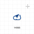 Pinch Clamp, Blue - Fits 0.059 inch - 0.118 inch OD Tubing (1.5 mm - 3 mm) - 14065