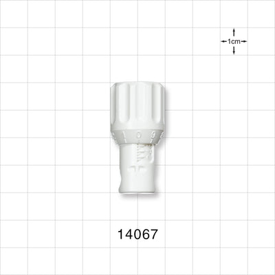 Flow Control Pinch Valve - Fits 0.156 inch - 0.25 inch OD Tubing (3.96 mm - 6.35 mm) - 14067