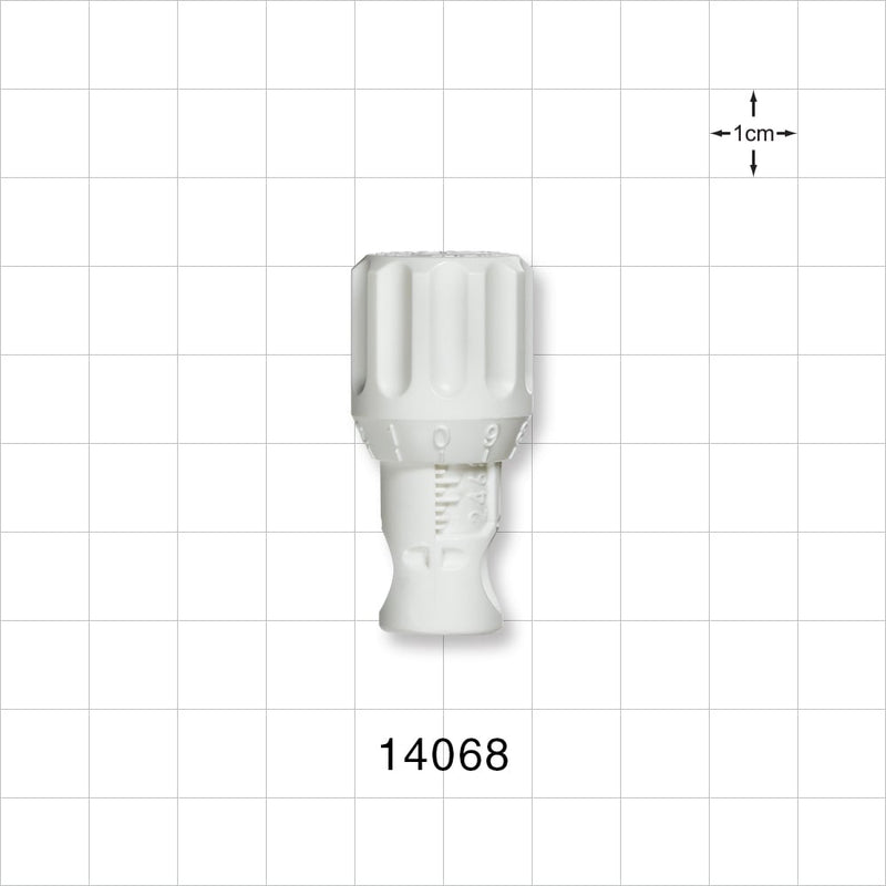 Flow Control Pinch Valve, Medium - Fits 0.156 inch - 0.375 inch OD Tubing (3.96 mm - 9.53 mm) - 14068