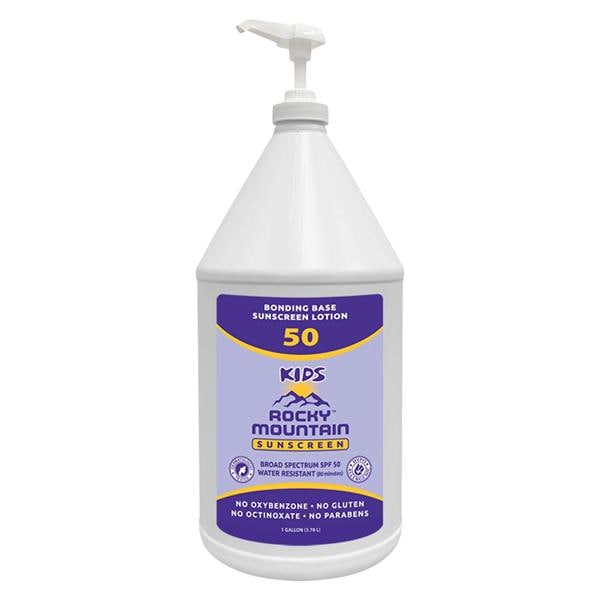 Rocky Mountain Sunscreen Lotion Sunscreen Kids 1gal Water resistant 80 mins 4/Case - 35095