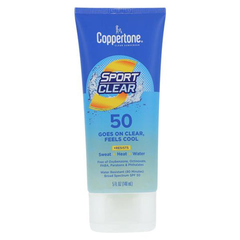 Beiersdorf Inc Coppertone Sport Sunscreen Lotion Fragrance Free Adult 5oz Wtr Rstnt Clear Ea, 12 Each/Case - 072140029050