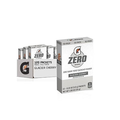Quaker Oats Company Gatorade G ZERO Electrolyte Powder No Sugar Glacier Cherry Packet 120/Case - 04458