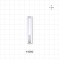 Roller Clamp, White Body, Natural Wheel; Assembled - Fits 0.118 inch ID x 0.161 inch OD Tubing (3 mm x 4.1 mm) - 14080