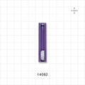 Roller Clamp, Purple Body, Natural Wheel; Assembled - Fits 0.118 inch ID x 0.161 inch OD Tubing (3 mm x 4.1 mm) - 14082