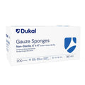 Dukal LLC Cotton Gauze Sponge 4x4" 12 Ply Non-Sterile Not Made With Natural Rubber Latex, 10 BG/CA - 4122