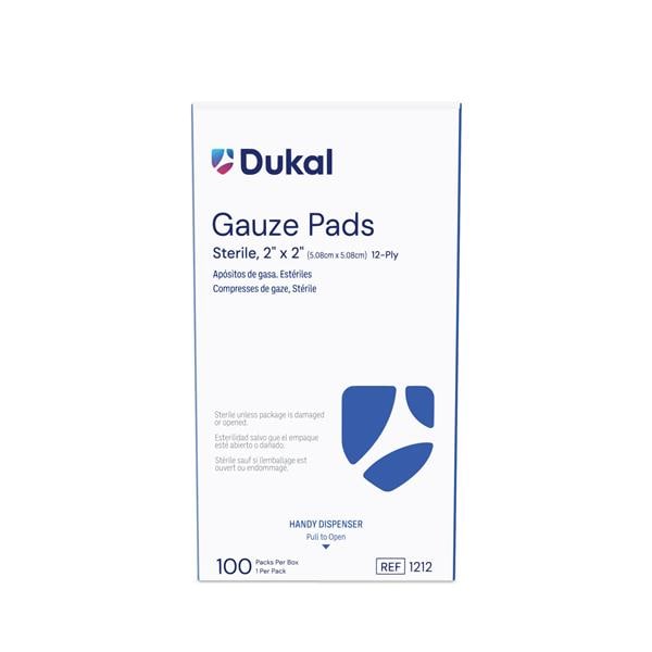 Dukal LLC Cotton Gauze Sponge 2x2" 12 Ply, 24 BG/CA - 1212
