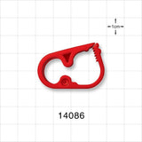 Pinch Clamp, Ratchet-Style, Red - Fits 0.45 inch OD Tubing (11.4 mm) - 14086