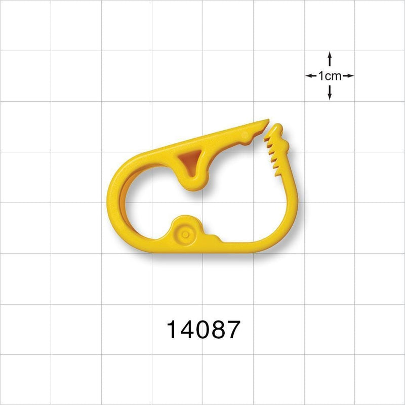 Pinch Clamp, Ratchet-Style, Yellow - Fits 0.45 inch OD Tubing (11.4 mm) - 14087