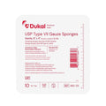 Dukal LLC 100% Cotton Gauze Type VII Sponge 8x4" 12 Ply X-Ray Detectable LF, 48 BG/CA - 482-2X