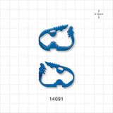 Pinch Clamp, Ratchet-Style, Side-Load, Blue - Fits 3/8 inch OD Tubing (0.375 inch, 9.53 mm) - 14091