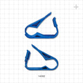 Pinch Clamp, Ratchet-Style, Side-Load, Blue - Fits 3/4 inch OD Tubing (0.75 inch, 19.05 mm) - 14092