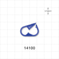 Pinch Clamp, Blue - Fits 1/4 inch OD Tubing (0.25 inch, 6.35 mm) - 14100