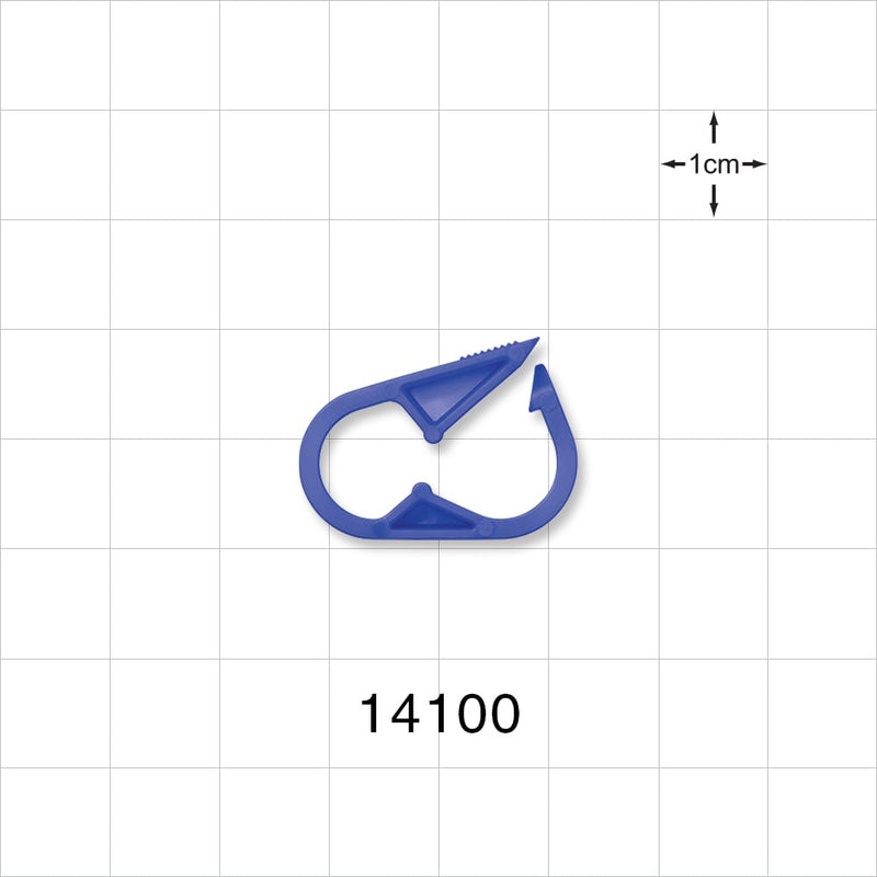 Pinch Clamp, Blue - Fits 1/4 inch OD Tubing (0.25 inch, 6.35 mm) - 14100