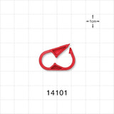 Pinch Clamp, Red - Fits 1/4 inch OD Tubing (0.25 inch, 6.4 mm) - 14101