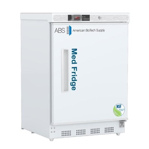American BioTech Supply(ABS) Vaccine Refrigerator New 4.6 Cu Ft Solid Door 2 to 8°C Each - PH-ABT-NSF-UCBI-0404