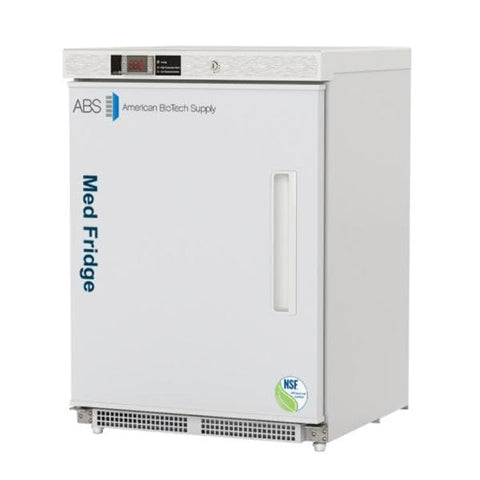 American BioTech Supply(ABS) Premier Vaccine/Pharmacy Refrigerator New 4.6 Cu Ft Solid Door 2 to 8°C Each - PHABTNSFUCBI0404ADALH