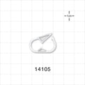 Pinch Clamp, White - Fits 1/4 inch OD Tubing (0.25 inch, 6.35 mm) - 14105