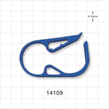 Pinch Clamp, Ratchet-Style, Blue - Fits 0.7 inch OD Tubing (17.8 mm) - 14109