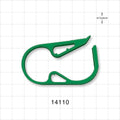Pinch Clamp, Ratchet-Style, Green - Fits 0.7 inch OD Tubing (17.8 mm) - 14110