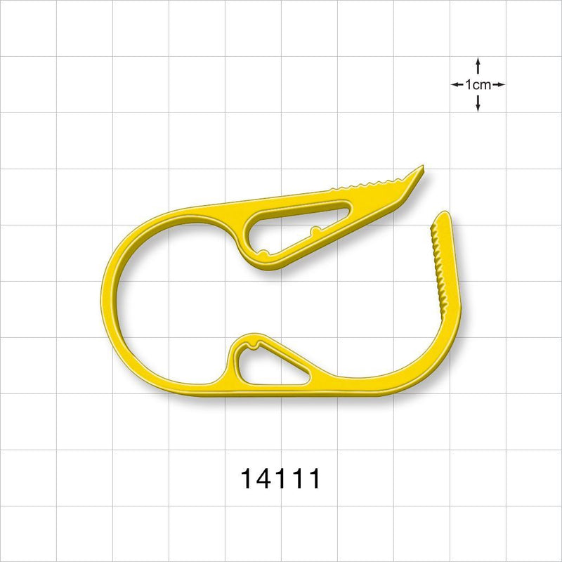 Pinch Clamp, Ratchet-Style, Yellow - Fits 0.7 inch OD Tubing (17.8 mm) - 14111