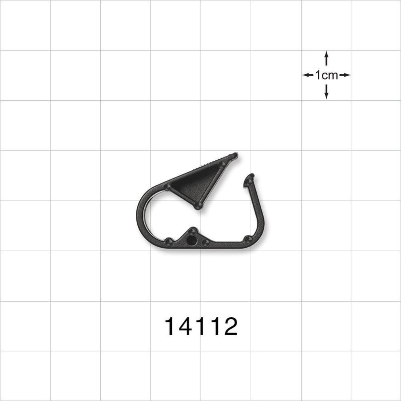 Pinch Clamp, Black - Fits 0.079 inch - 0.217 inch OD Tubing (2.01 mm - 5.5 mm) - 14112