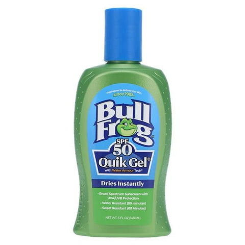 Bullfrog Brands, LLC Bullfrog Quick Gel Sunscreen Sweat Resistant Water Resistant 5oz/Bt, 6 BT/CASE - 7771400248