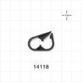 Pinch Clamp, Black - Fits 0.094 inch - 0.161 inch OD Tubing (2.38 mm - 4.1 mm) - 14118