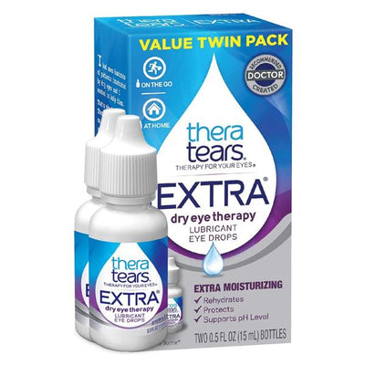 Medtech Products TheraTears Extra Lubricant Eye Drops Dry Eye Therapy 0.5oz 2/Box, 24 BX/CA - 58790007215