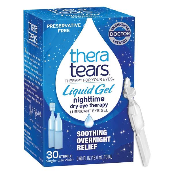 Medtech Products TheraTears Lubricant Eye Drops Dry Ey Thrp Gel Preservative Free Nightime 30/Bx, 24 BX/CA - 58790000330