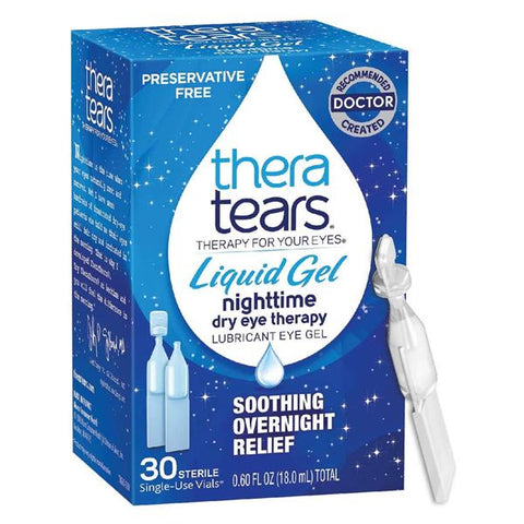 Medtech Products TheraTears Lubricant Eye Drops Dry Ey Thrp Gel Preservative Free Nightime 30/Bx, 24 BX/CA - 58790000330