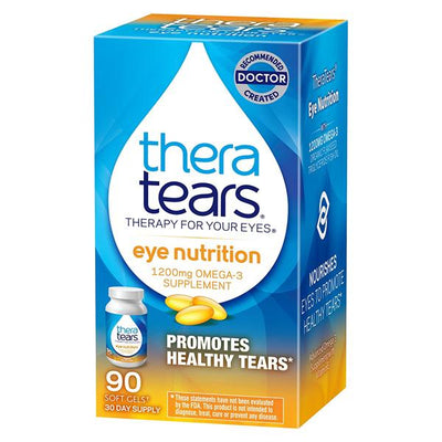 Medtech Products TheraTears Omega-3 Supplement Eye Nutrition Softgels 1200mg 90/Bottle, 24 BT/CA - 58790000360