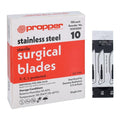 Propper Mfg Co -Stainless Steel Sterile Surgical Blade #10 Disposable 12301000