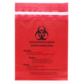 Unimed-Midwest Inc -Biohazardous Waste Bag 2mil 9x10" Red Stick-On Plastic Non-Sterile Disposable 100/Box MRWB142316
