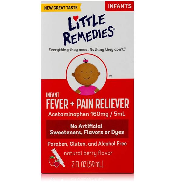 Medtech Products Little Remedies Infant APAP 160mg/5mL Berry 2oz/Bottle, 24 BT/CA - 56184101763B