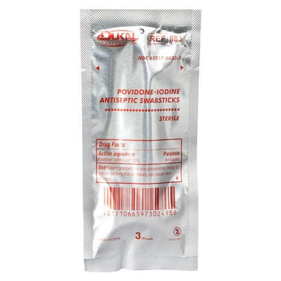 Dukal LLC Povidone Iodine Swabstick PVP Iodine 10% 4" - 883-500