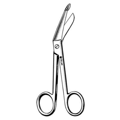 Sklar Instruments -Scissors 3 1/2 in Blunt/Blunt Angled Lister Bandage Smooth Stainless Steel Each 11-1035