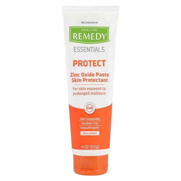 Medline Industries Inc Remedy Zinc Essentials Skin Protectant Paste Petrolatum 75%/Zinc Oxide 20% 4oz/Tube, 12 TB/CA - MSC092ZP04