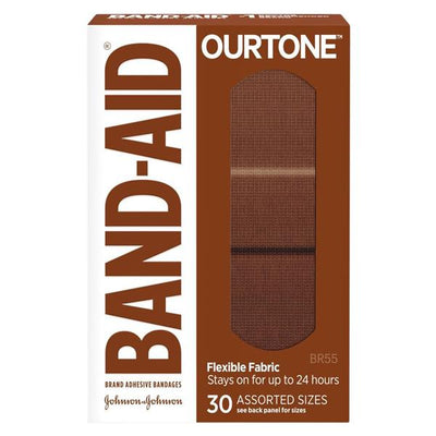 J&J Dental -Band-Aid Ourtone Bandage Memory Weave Fabric Assorted Sizes BR55 30/Box 119586