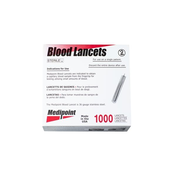Medipoint Holdings, LLC MediPoint Blood Lancet 3mm Point Safety 1000/Box - 19570