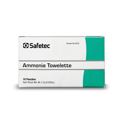Safetec Of America Inc Safetec Ammonia Inhalant Wipes 15-30% 10/Box, 30 BX/CA - SOA 62022