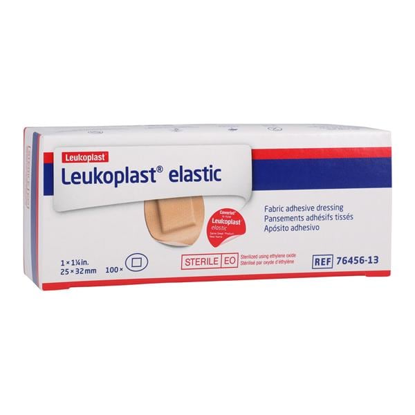BSN Medical, Inc —Leukoplast Spot Bandage Elastic/Fabric 1-1/4" Tan Sterile 100/Box, 12 BX/CA 7645613
