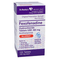 Dr Reddy's Fexofenadine HCl OTC Tablets 180mg Bottle 100/Bottle - 55111078401